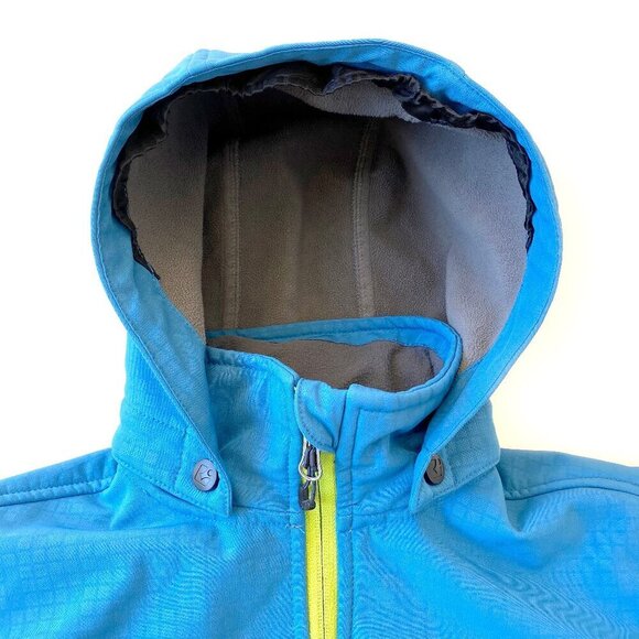 Killtec Softshell Hooded Jacket Boys Size 12 Windproof Fleece Blue Sports Outdoo - Picture 9 of 16